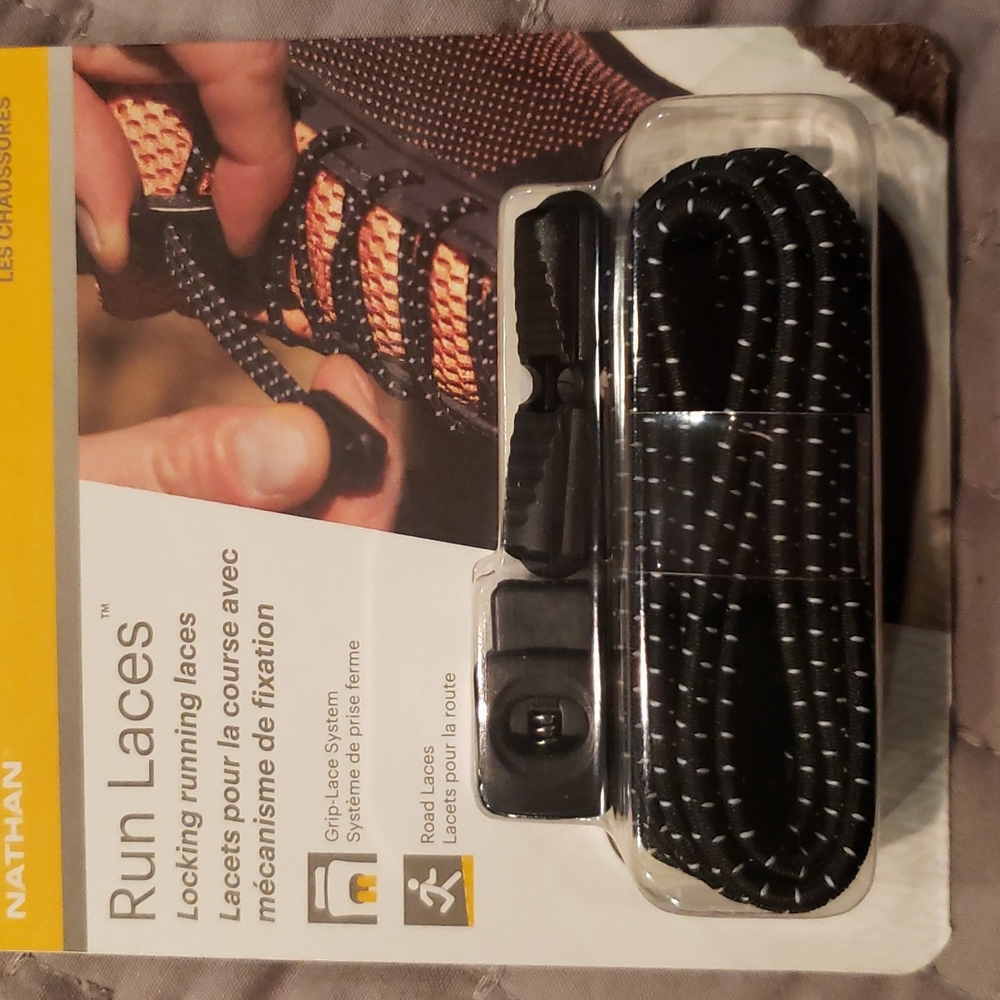 NATHAN RUN LACES: ONE SIZE FITS ALL, BLACK